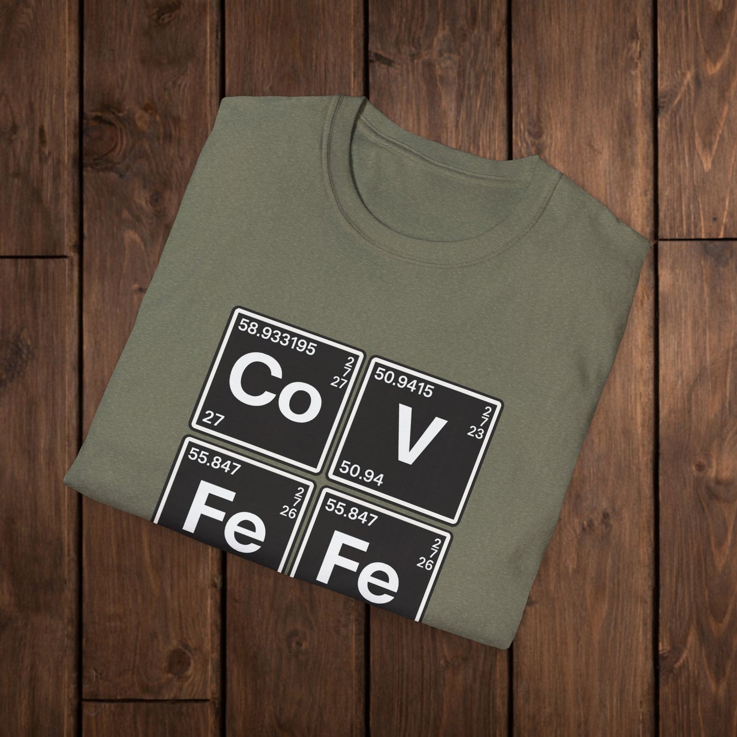 Covfefe Periodic Table T-Shirt — Co V Fe Fe Chemistry Graphic Tee image 8