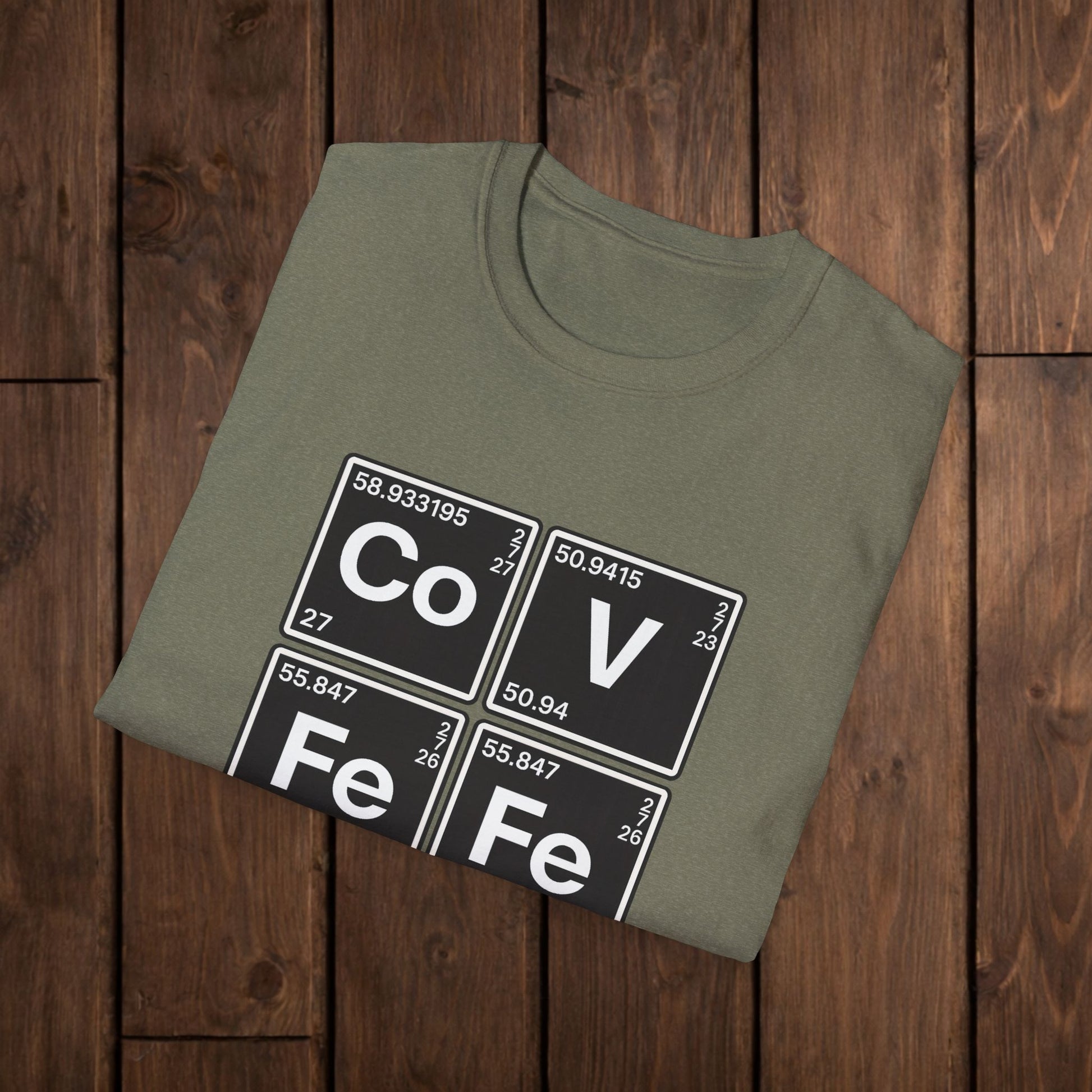 Covfefe Periodic Table T-Shirt — Co V Fe Fe Chemistry Graphic Tee image 8