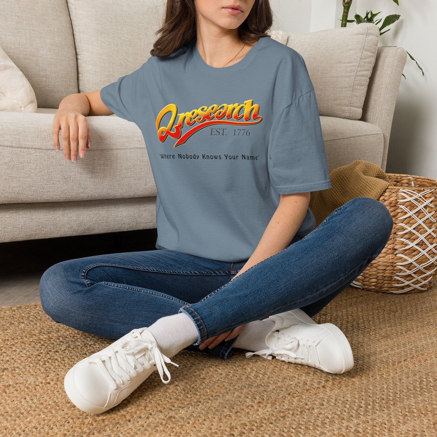 Research Vintage T-Shirt — "Research EST. 1776" Retro Script Science Tee