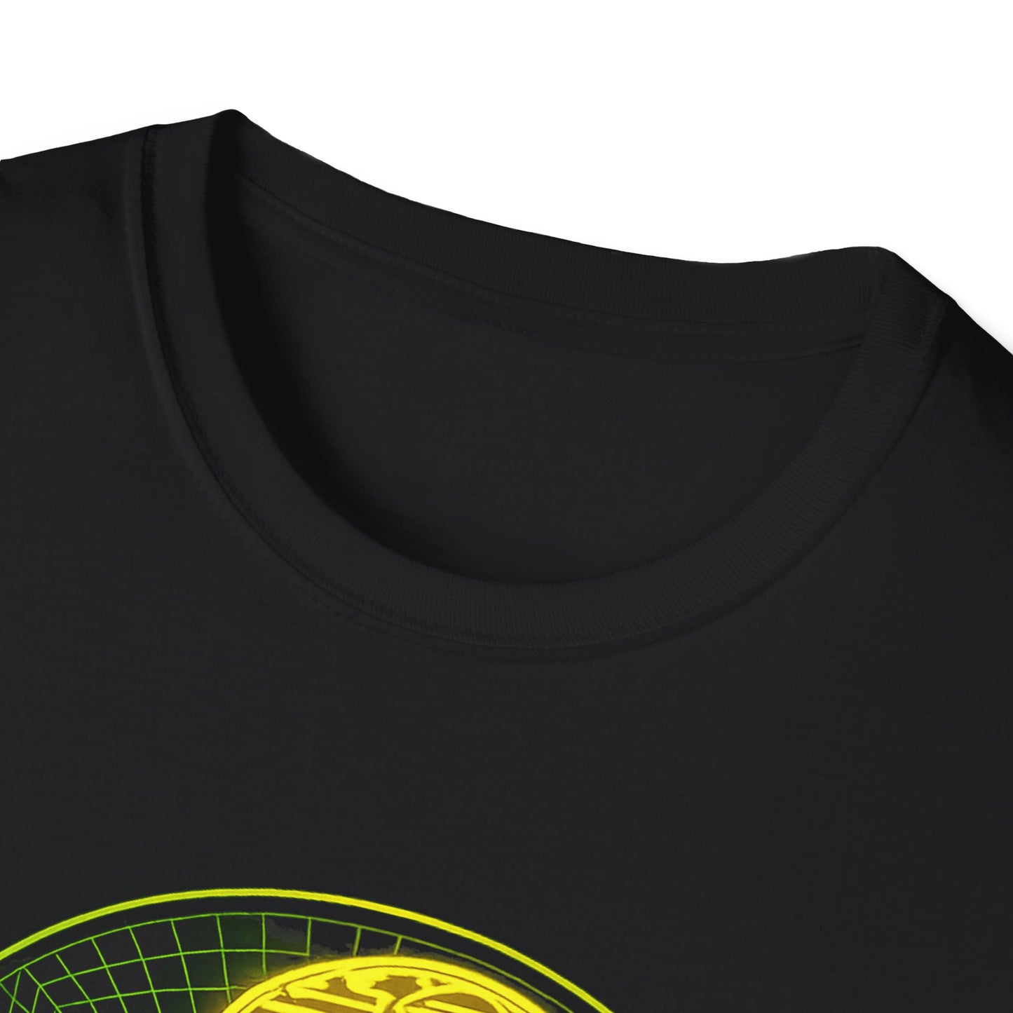 Retro Sci‑Fi Night Shift T-Shirt — Neon Snake Grid Graphic