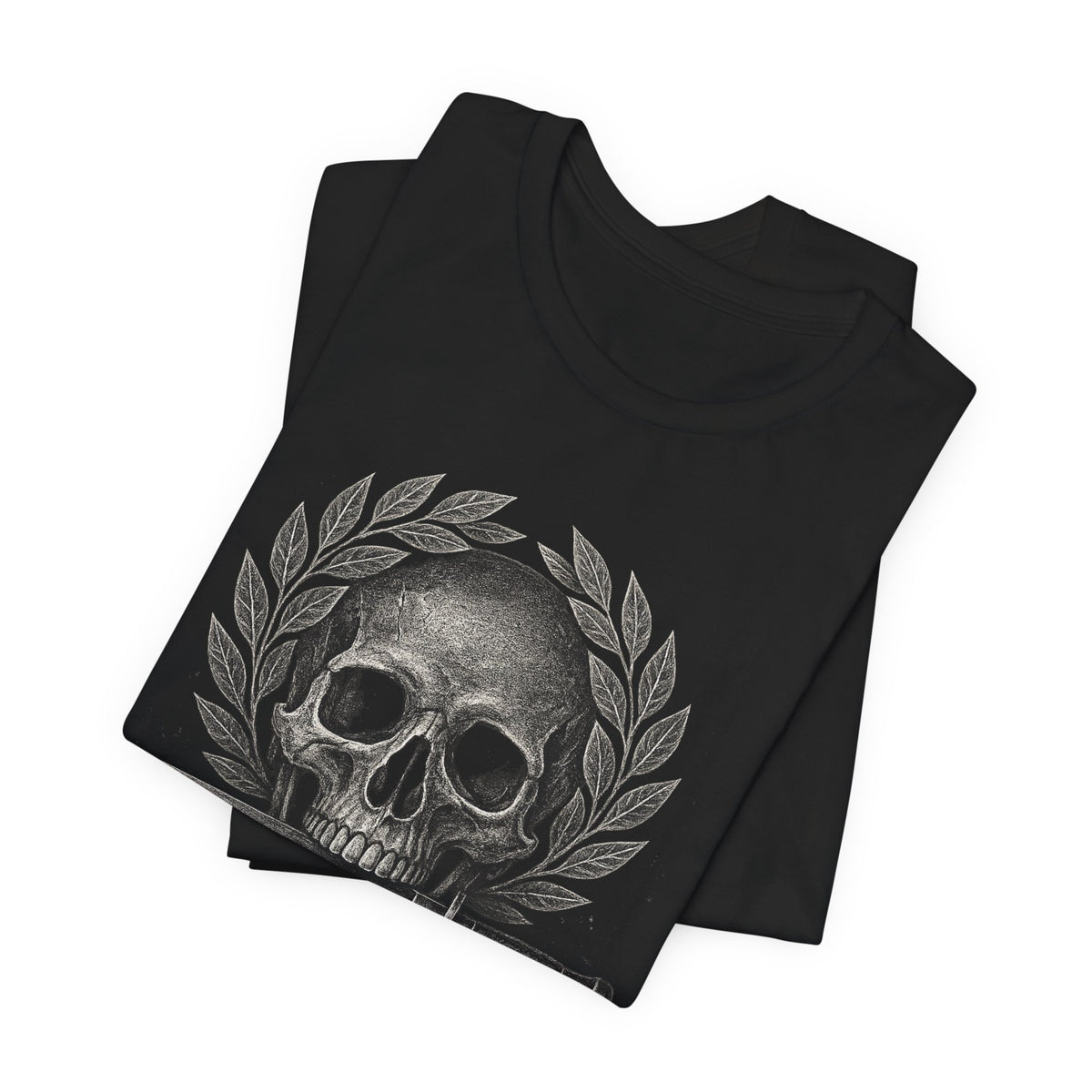 Skull & Knife Tee — Gothic Skull Crest T-Shirt