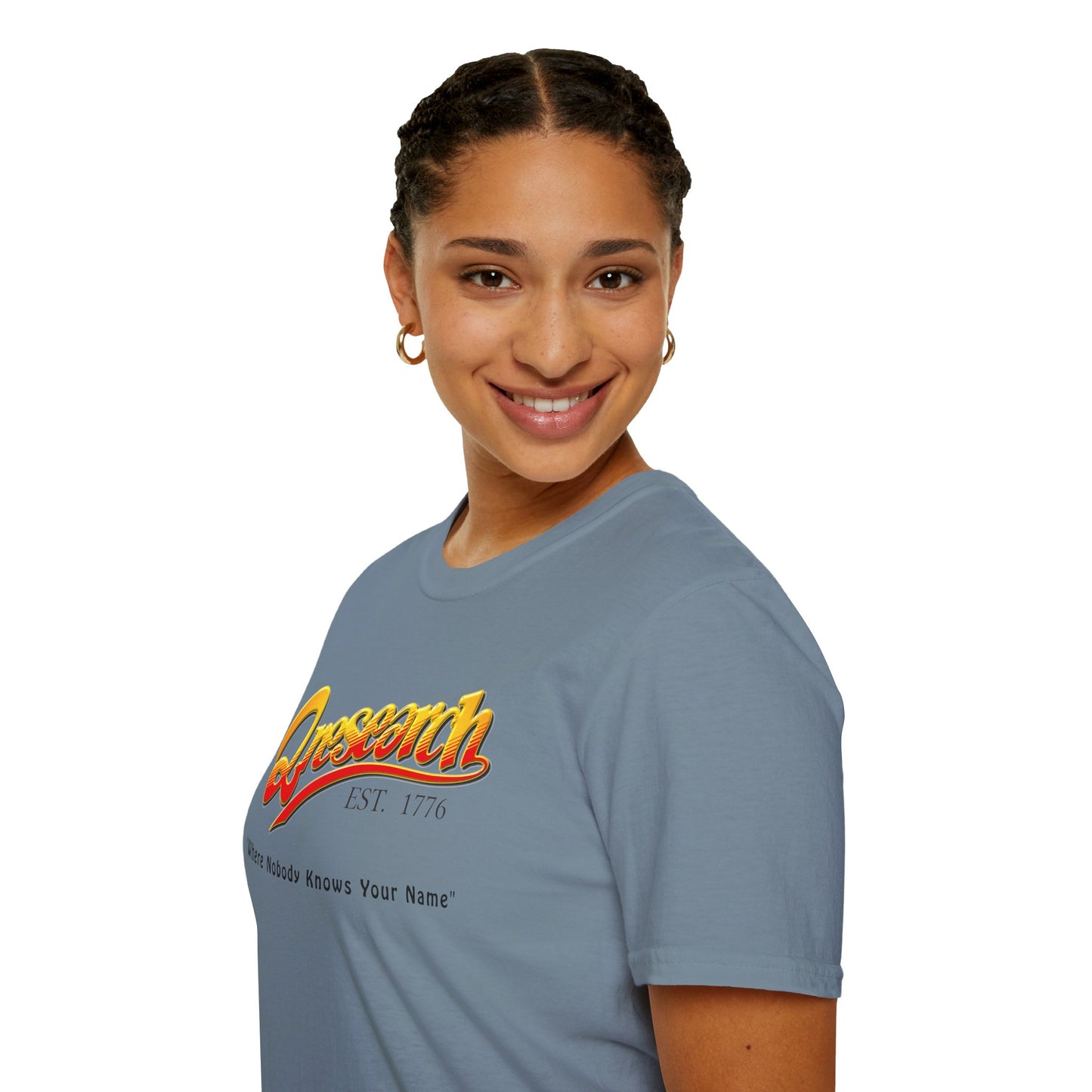 Research Vintage T-Shirt — "Research EST. 1776" Retro Script Science Tee