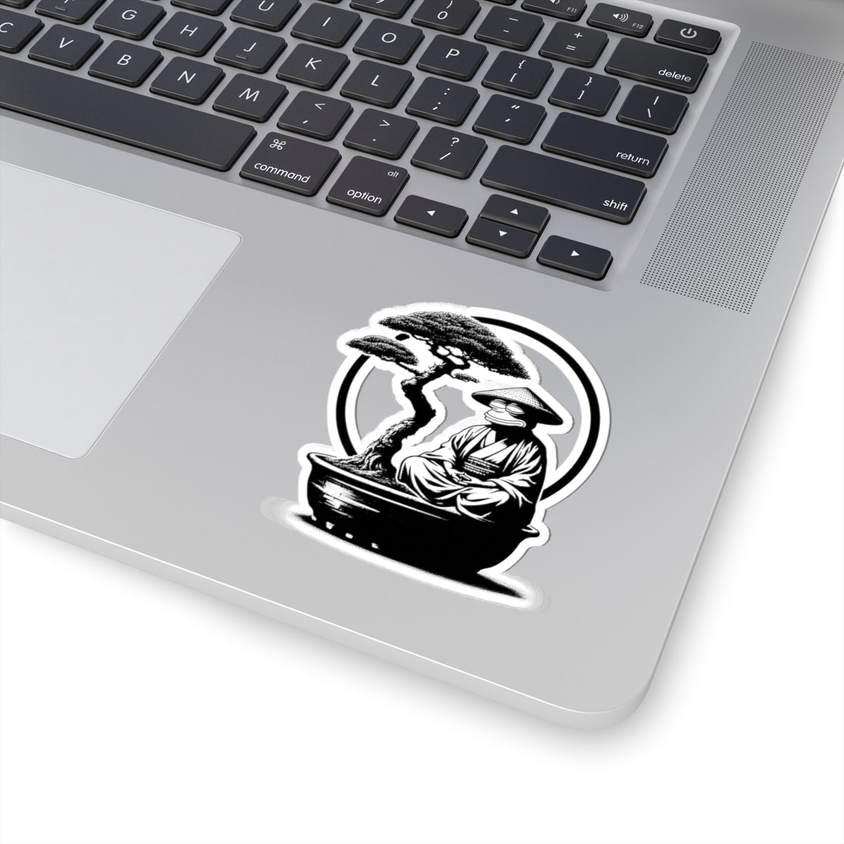 Zen Warrior — Samurai Garden Kiss-Cut Decal image 1