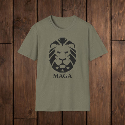 MAGA Lion T-Shirt — Bold Patriotic Graphic Tee