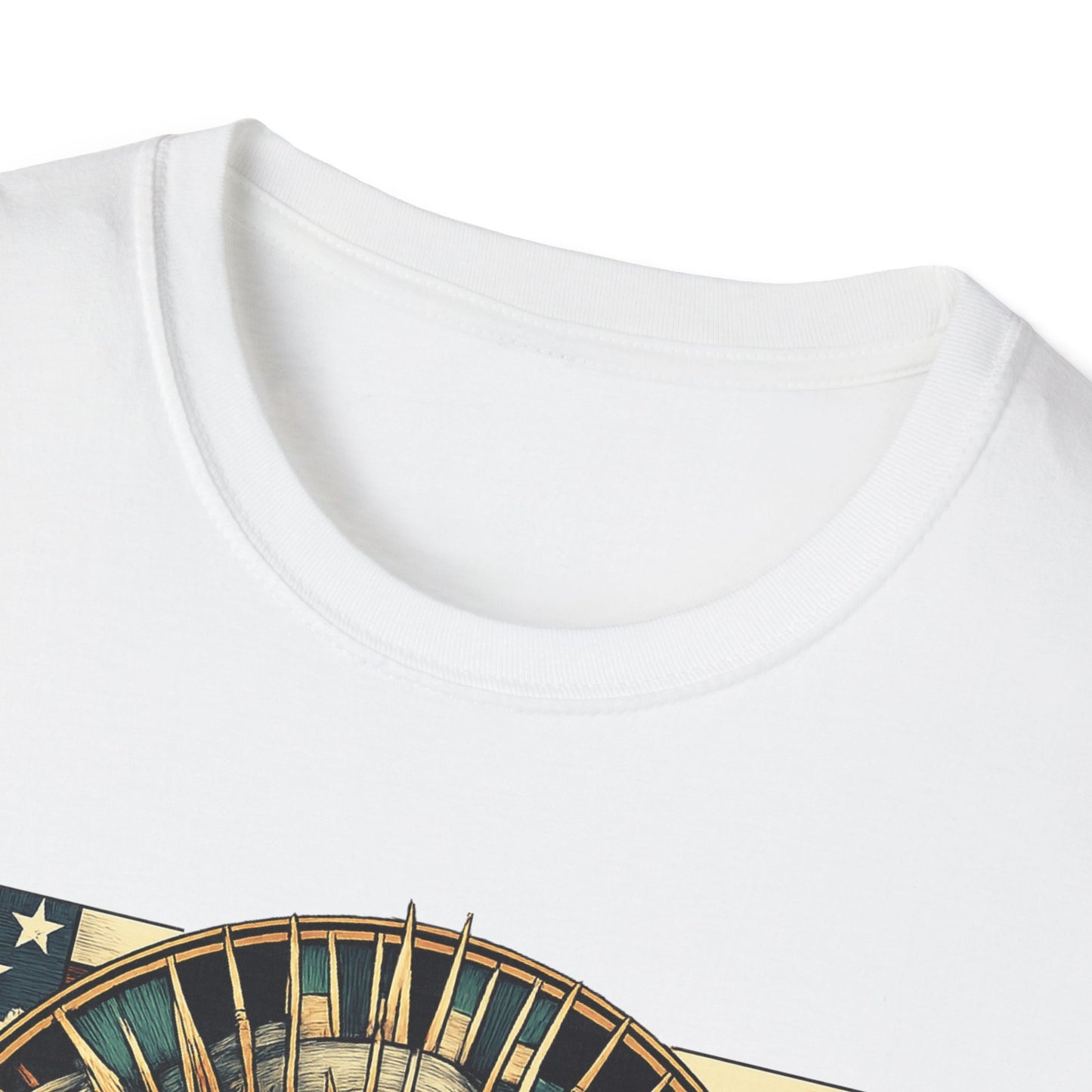 Liberty Lady Vintage Patriotic T-Shirt — American Woman Graphic Tee image 2