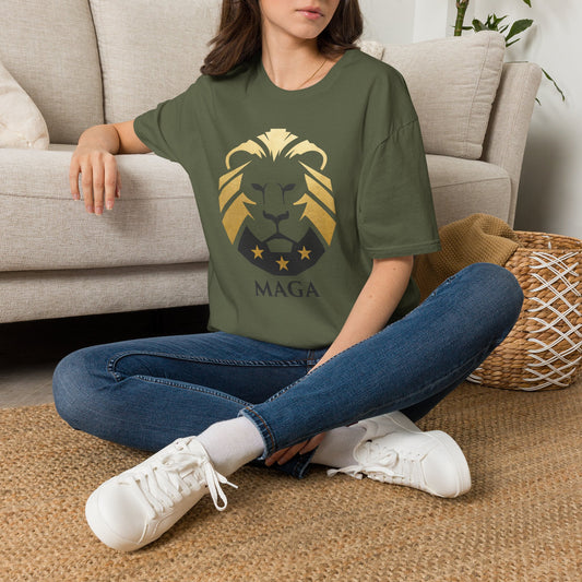 Lion Crest T-Shirt — MAGA Graphic Patriotic Tee