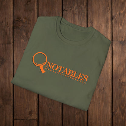 QNotables Logo Vintage Magnifying Glass T-Shirt image 10