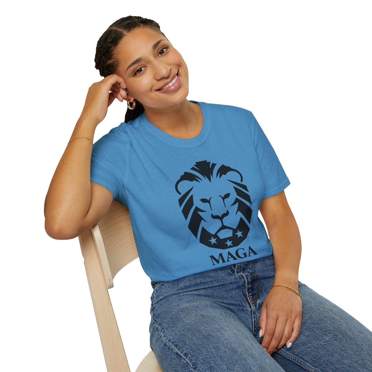 MAGA Lion T-Shirt — Bold Patriotic Graphic Tee