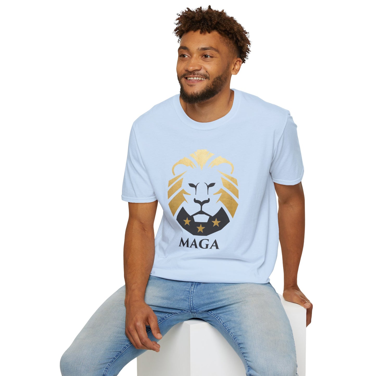 Lion Crest T-Shirt — MAGA Graphic Patriotic Tee