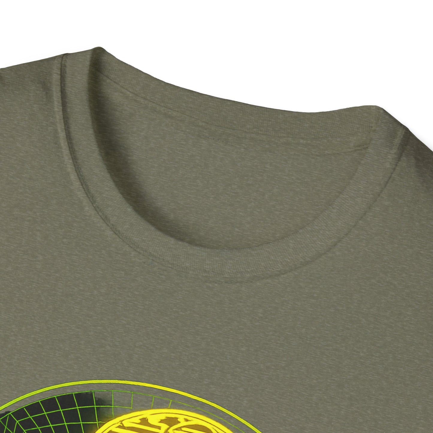 Retro Sci‑Fi Night Shift T-Shirt — Neon Snake Grid Graphic