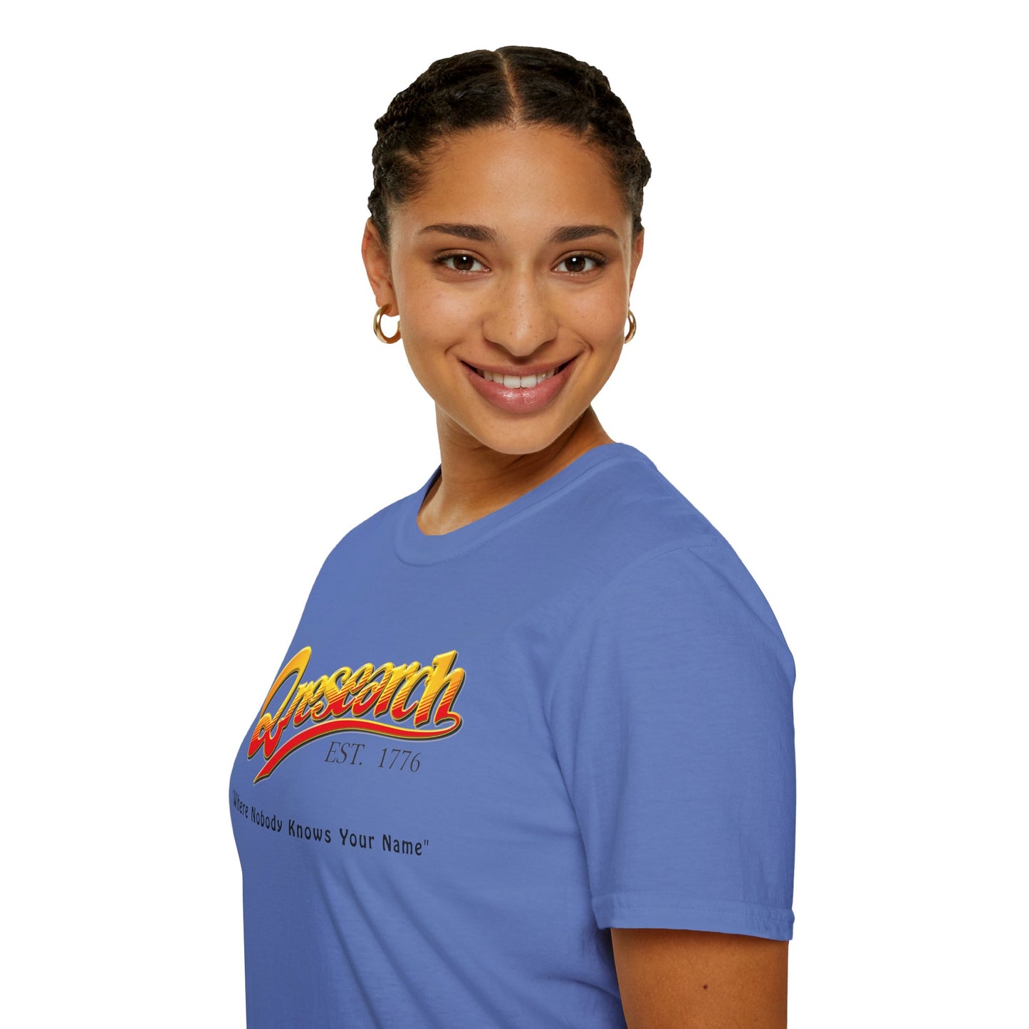 Research Vintage T-Shirt — "Research EST. 1776" Retro Script Science Tee