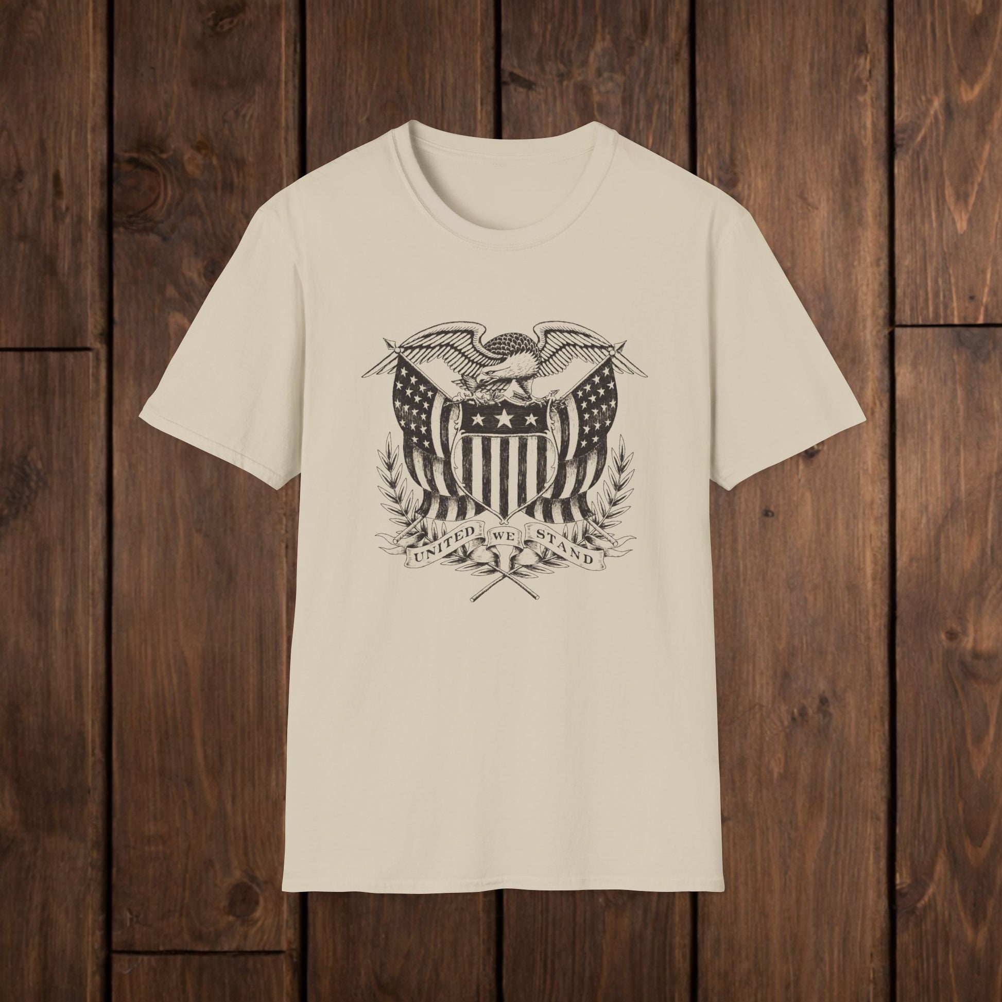 Eagle Shield Graphic T-Shirt — Vintage American Crest Tee image 3