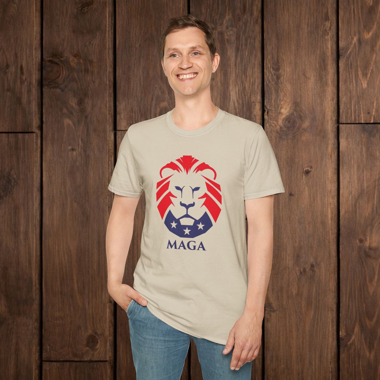 MAGA Lion T-Shirt — Bold Patriotic Graphic Tee image 5