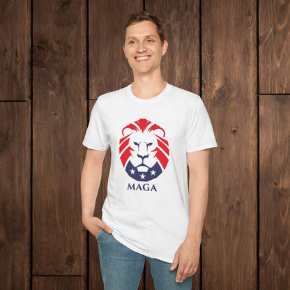 MAGA Lion T-Shirt — Bold Patriotic Graphic Tee image 0