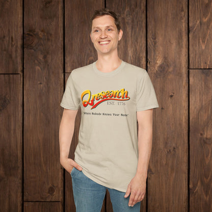 Research Vintage T-Shirt — "Research EST. 1776" Retro Script Science Tee
