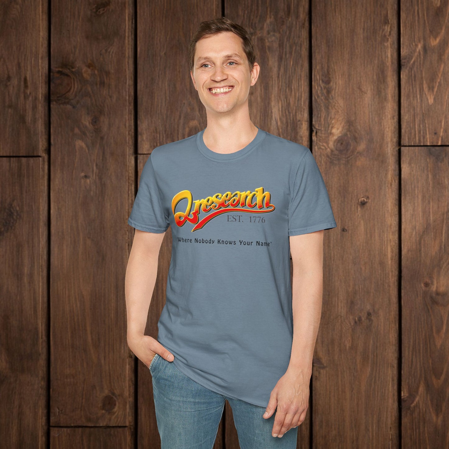 Research Vintage T-Shirt — "Research EST. 1776" Retro Script Science Tee
