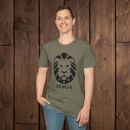 MAGA Lion T-Shirt — Bold Patriotic Graphic Tee