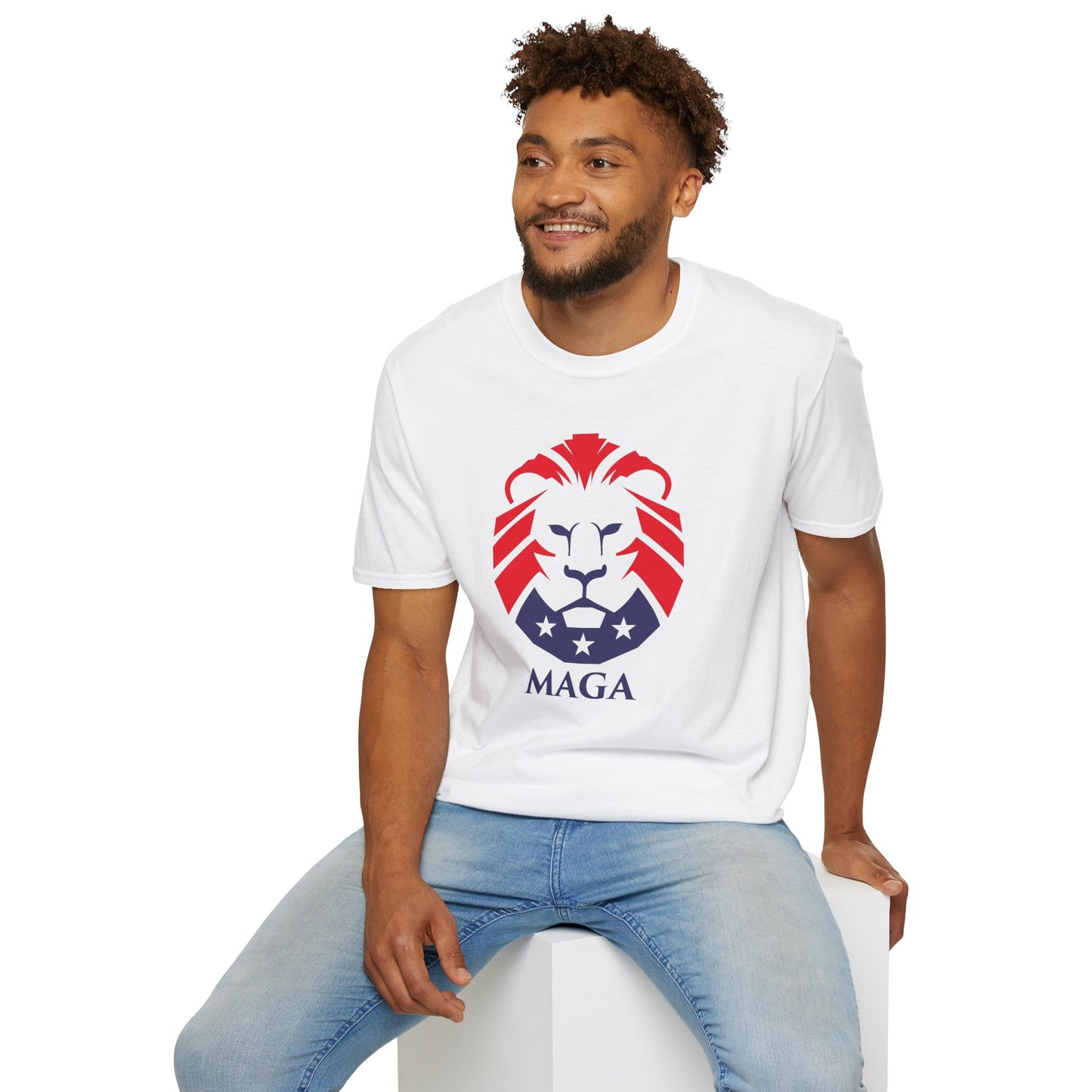 MAGA Lion T-Shirt — Bold Patriotic Graphic Tee