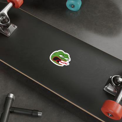 Angry Pepe REEEEEEEE Die-Cut Sticker | Screaming Frog Rage Meme Vinyl Decal | Funny Internet Reaction Sticker