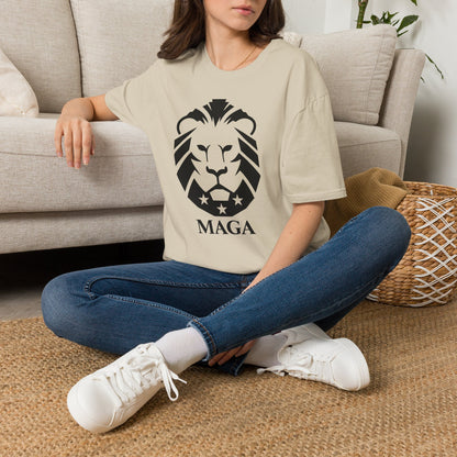 MAGA Lion T-Shirt — Bold Patriotic Graphic Tee