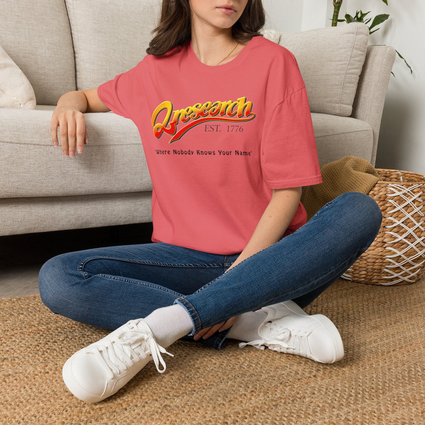 Research Vintage T-Shirt — "Research EST. 1776" Retro Script Science Tee