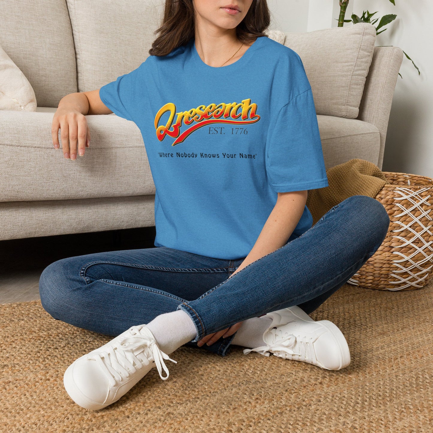 Research Vintage T-Shirt — "Research EST. 1776" Retro Script Science Tee