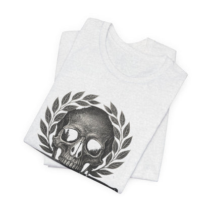 Skull & Knife Tee — Gothic Skull Crest T-Shirt