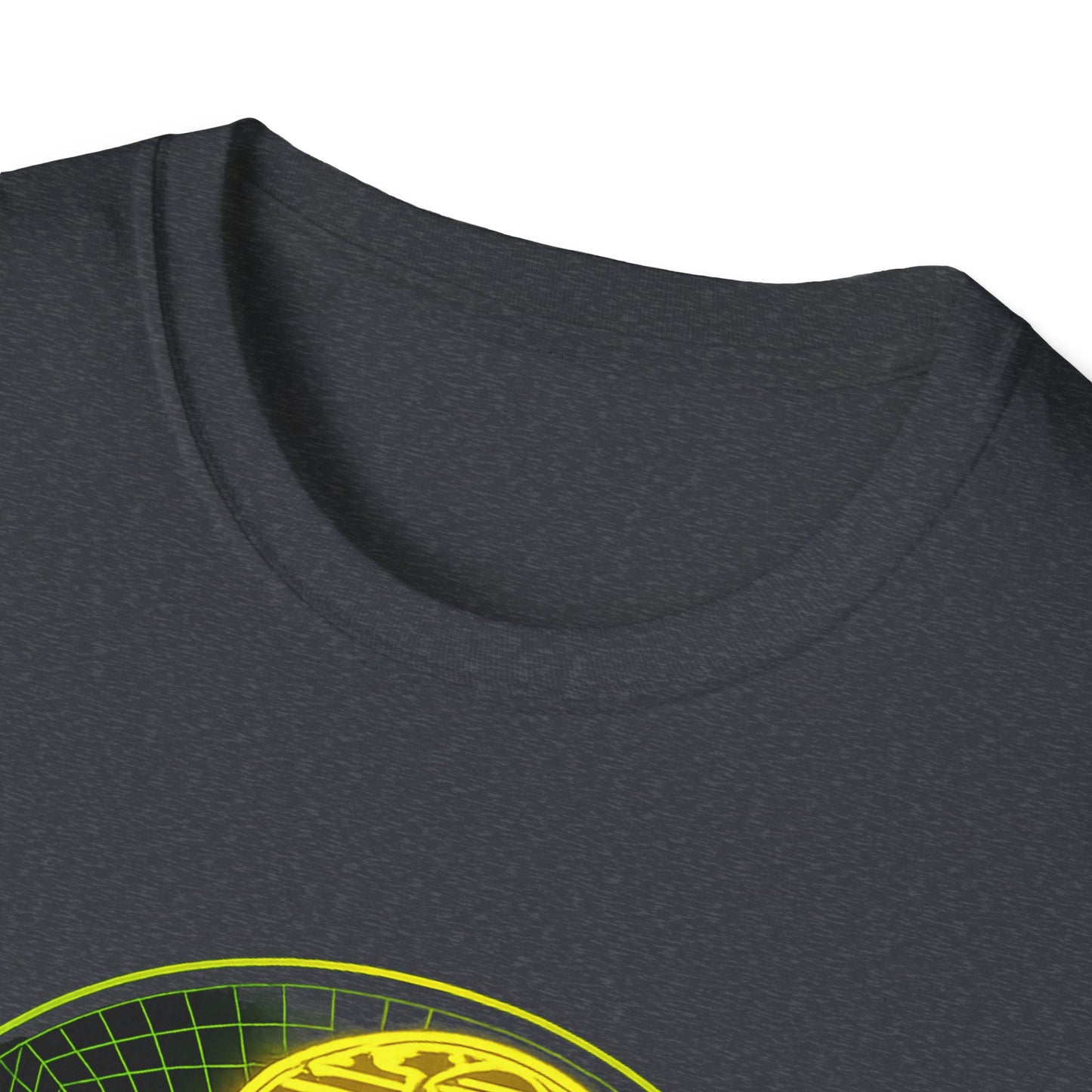 Retro Sci‑Fi Night Shift T-Shirt — Neon Snake Grid Graphic