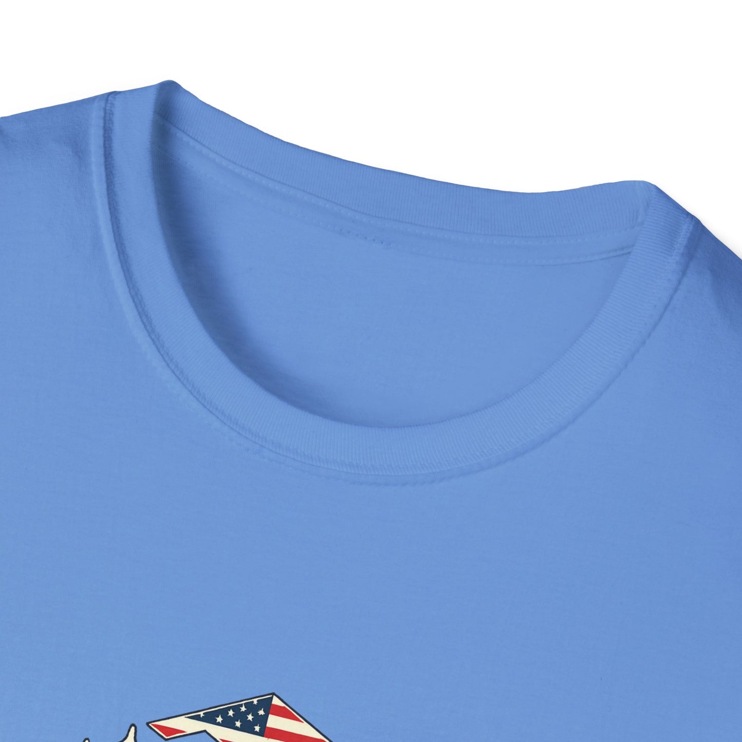 FAFO Jetpack Aviation Tee — Red, White & Blue Graphic