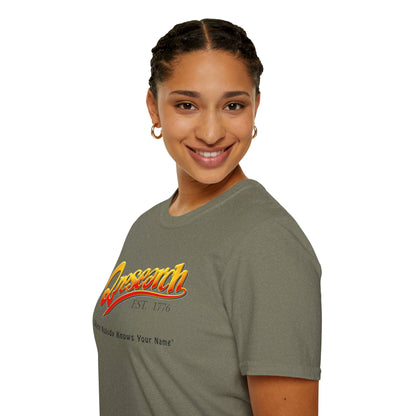 Research Vintage T-Shirt — "Research EST. 1776" Retro Script Science Tee