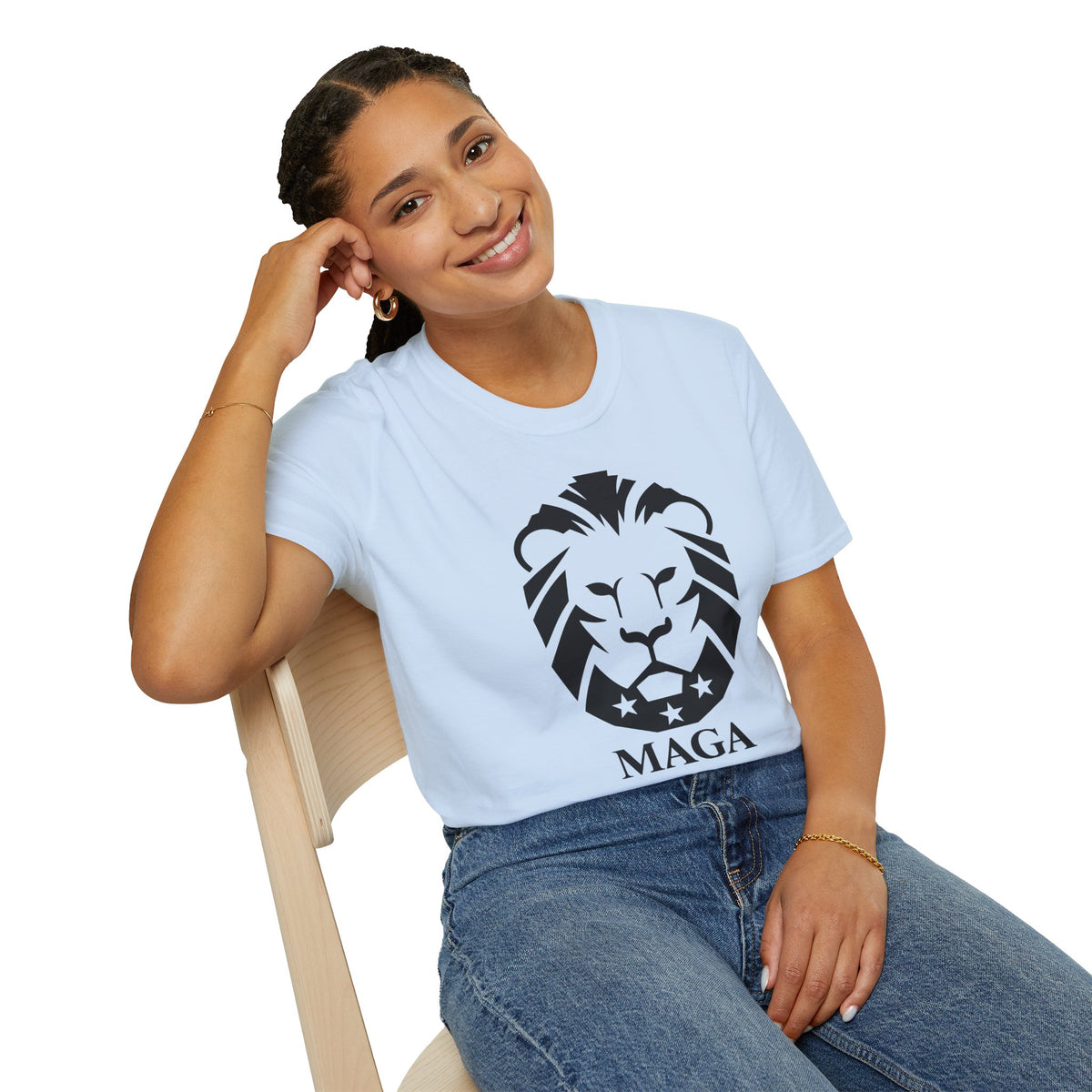 MAGA Lion T-Shirt — Bold Patriotic Graphic Tee