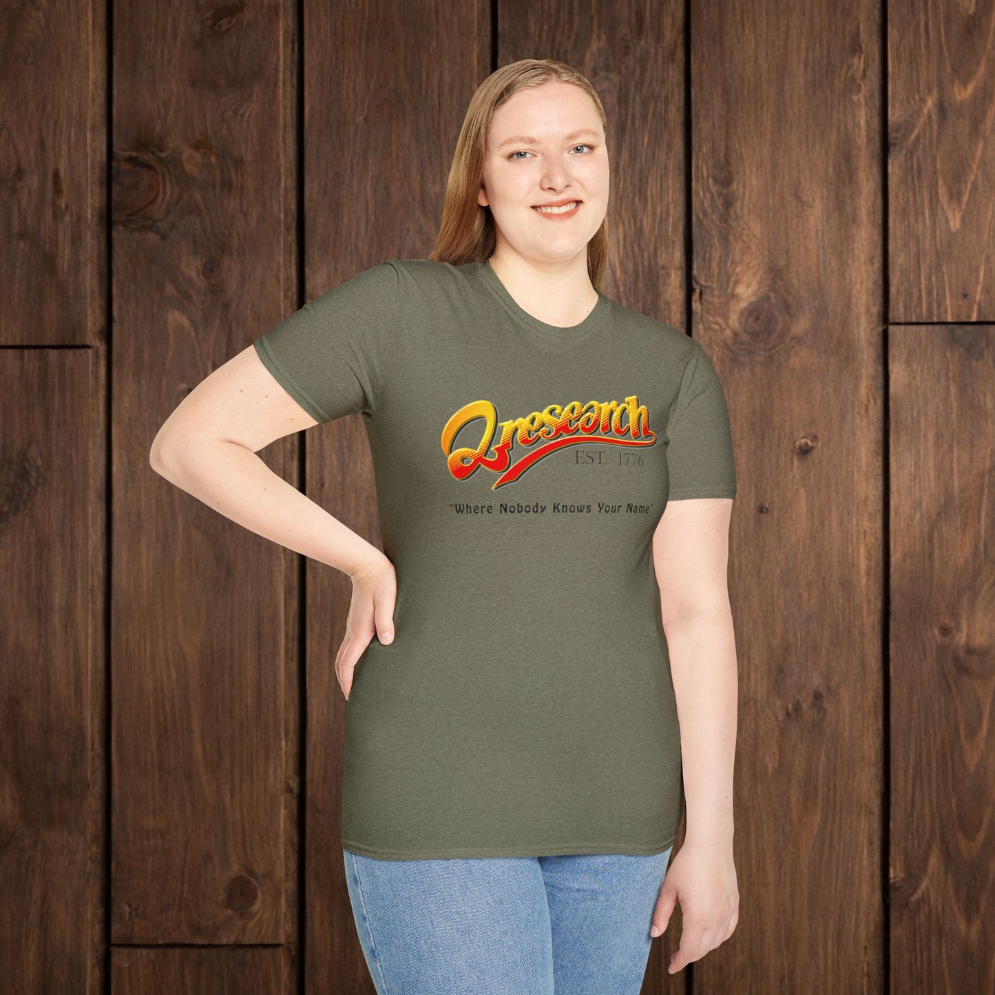 Research Vintage T-Shirt — "Research EST. 1776" Retro Script Science Tee