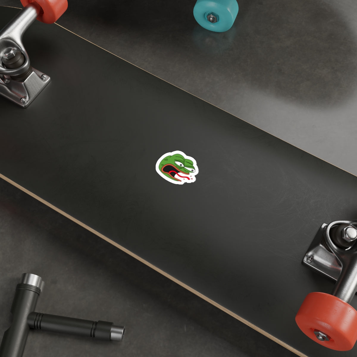 Angry Pepe REEEEEEEE Die-Cut Sticker | Screaming Frog Rage Meme Vinyl Decal | Funny Internet Reaction Sticker
