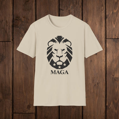 MAGA Lion T-Shirt — Bold Patriotic Graphic Tee