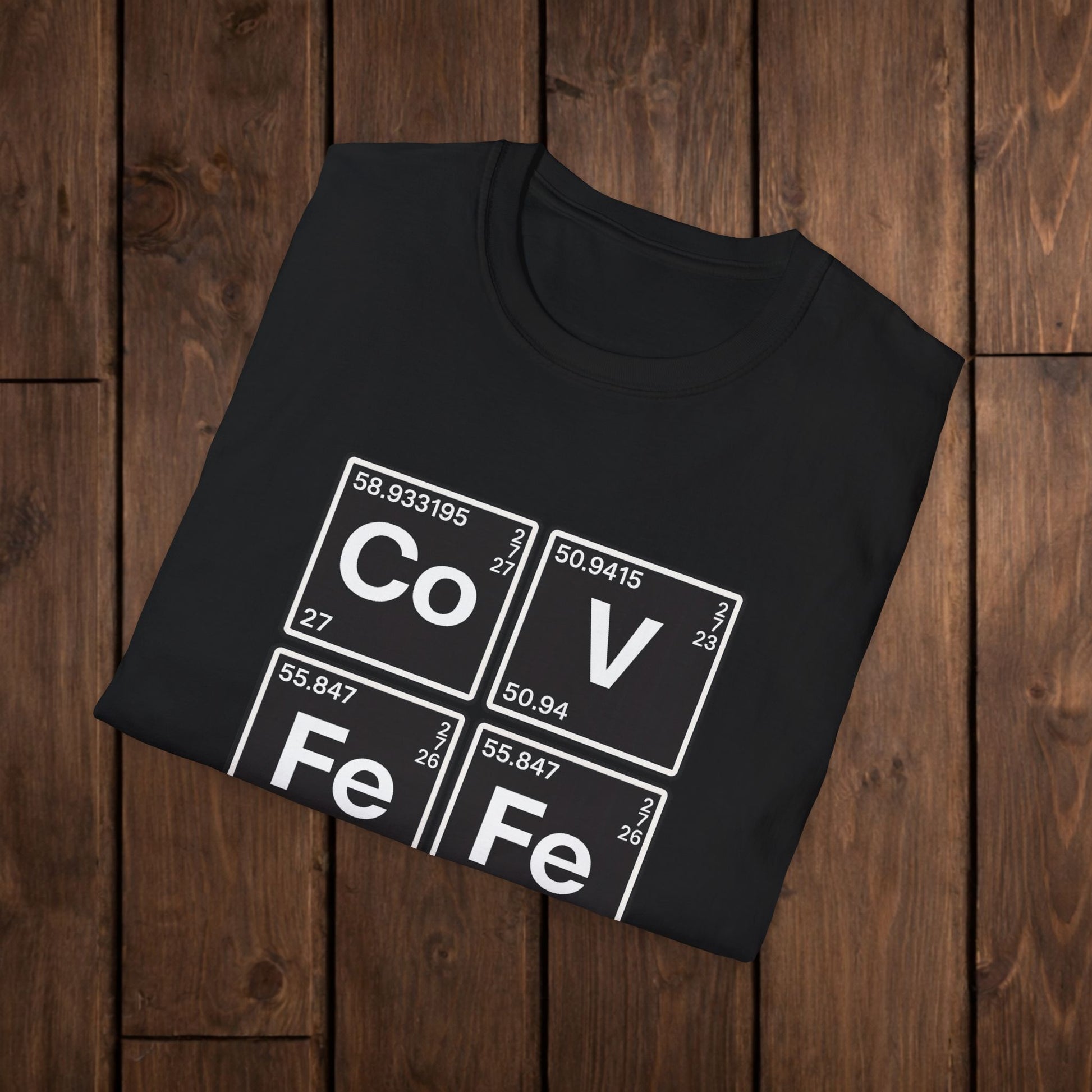 Covfefe Periodic Table T-Shirt — Co V Fe Fe Chemistry Graphic Tee image 5