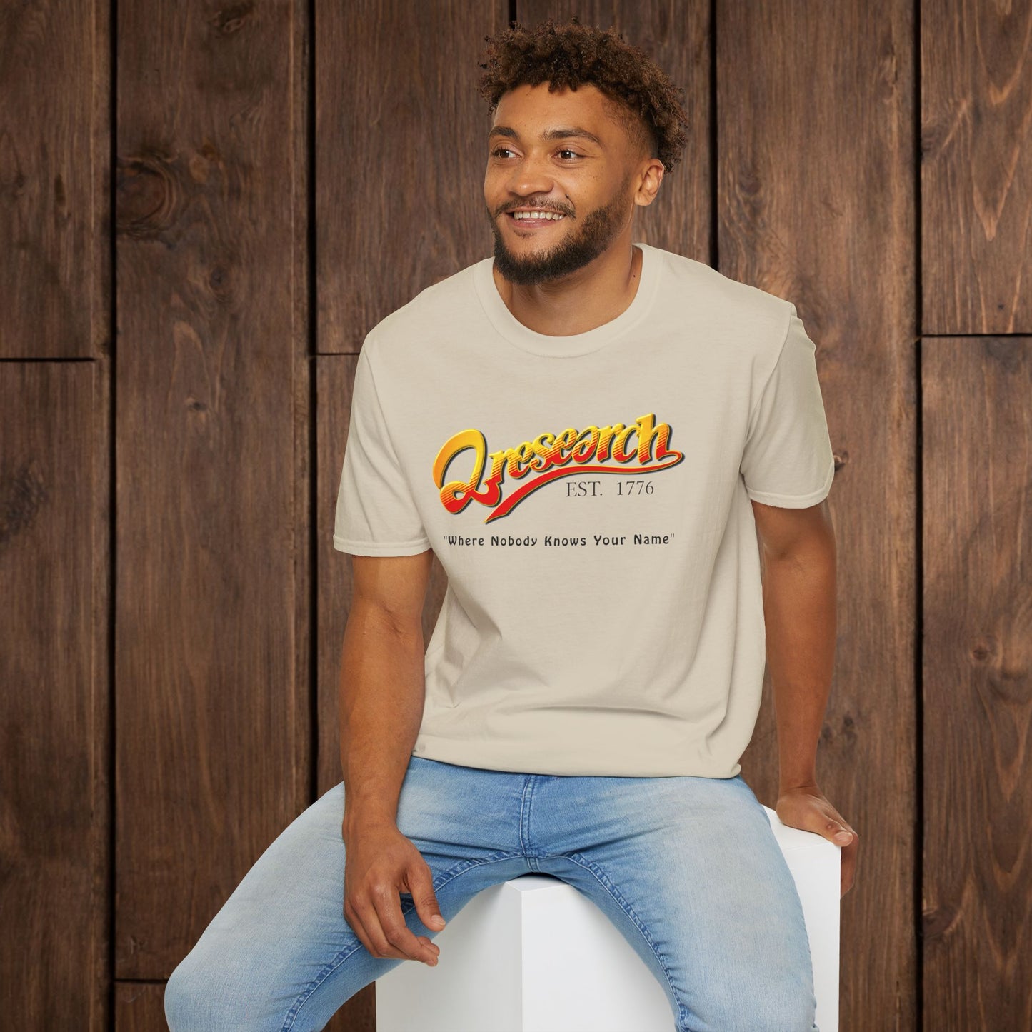 Research Vintage T-Shirt — "Research EST. 1776" Retro Script Science Tee