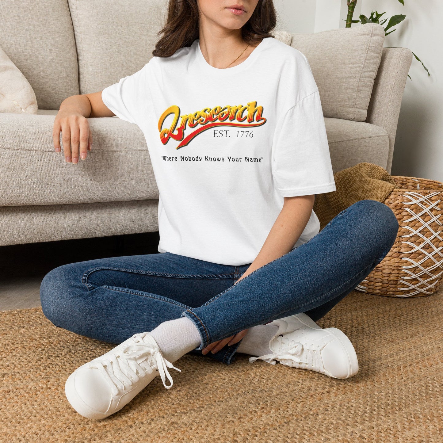 Research Vintage T-Shirt — "Research EST. 1776" Retro Script Science Tee