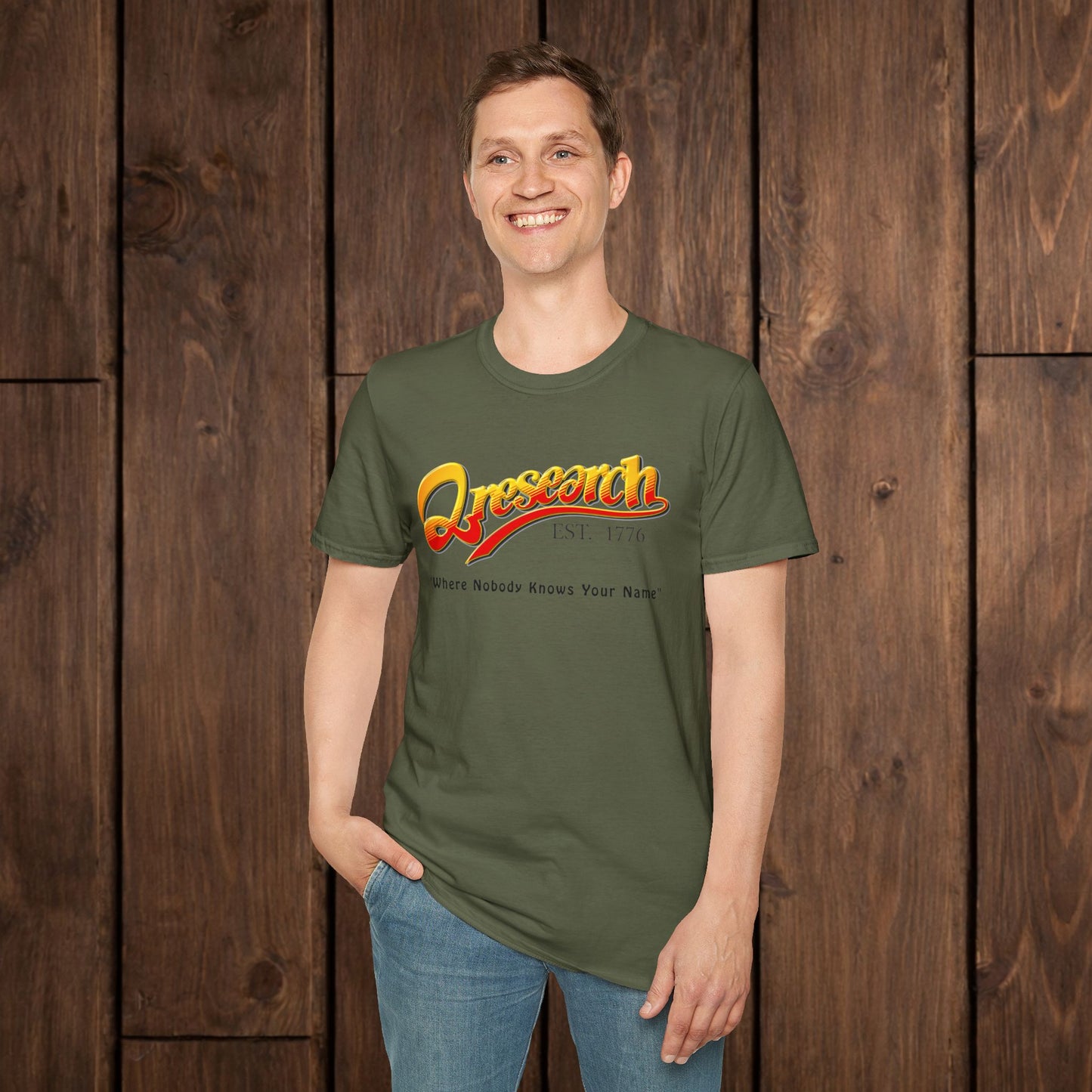 Research Vintage T-Shirt — "Research EST. 1776" Retro Script Science Tee