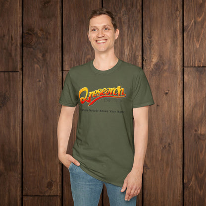 Research Vintage T-Shirt — "Research EST. 1776" Retro Script Science Tee