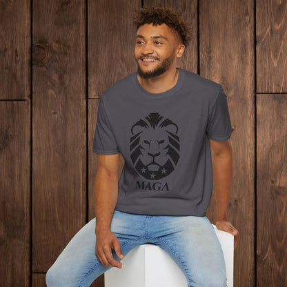 MAGA Lion T-Shirt — Bold Patriotic Graphic Tee