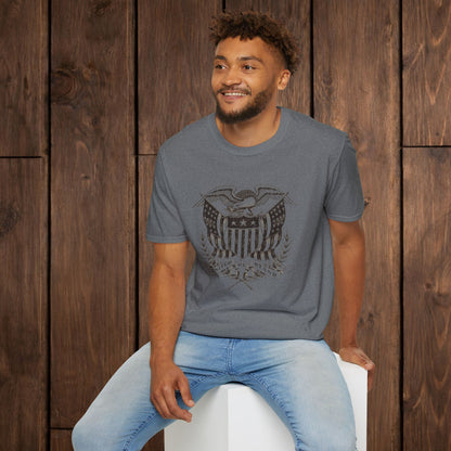 Eagle Shield Graphic T-Shirt — Vintage American Crest Tee image 8