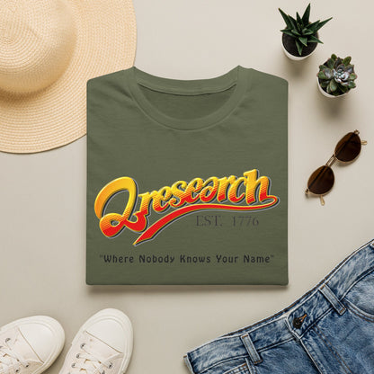Research Vintage T-Shirt — "Research EST. 1776" Retro Script Science Tee