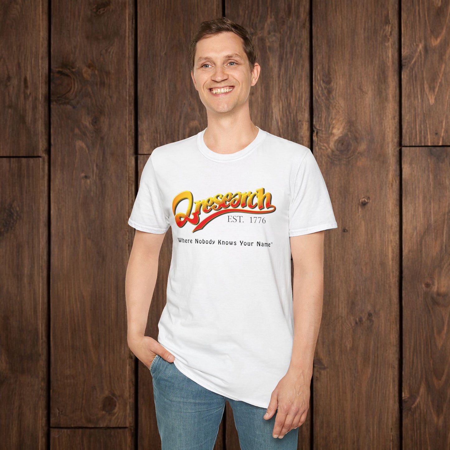 Research Vintage T-Shirt — "Research EST. 1776" Retro Script Science Tee