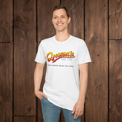 Research Vintage T-Shirt — "Research EST. 1776" Retro Script Science Tee