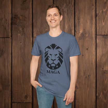 MAGA Lion T-Shirt — Bold Patriotic Graphic Tee