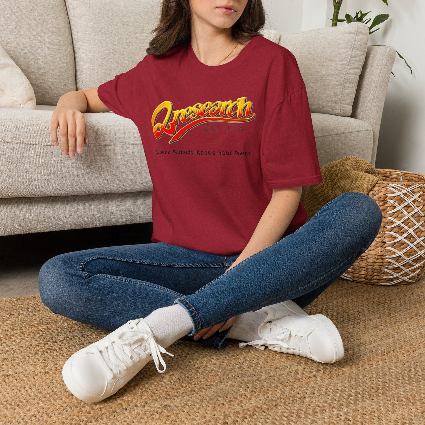 Research Vintage T-Shirt — "Research EST. 1776" Retro Script Science Tee