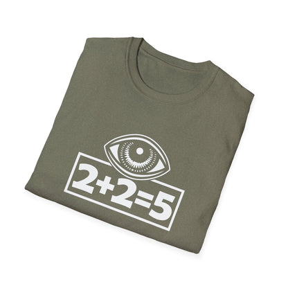  2+2=5 Eye Design, Dystopian Political Statement - Tee Graphic T-Shirt  image 4