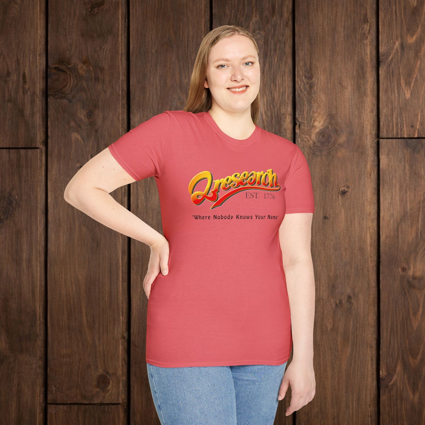 Research Vintage T-Shirt — "Research EST. 1776" Retro Script Science Tee