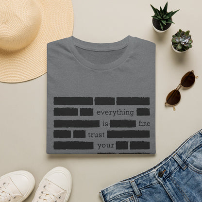'Everything is Fine, Trust Your Government' Redacted Design Political Tee
