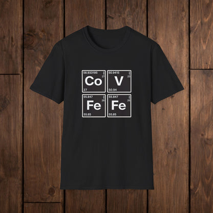 Covfefe Periodic Table T-Shirt — Co V Fe Fe Chemistry Graphic Tee image 4